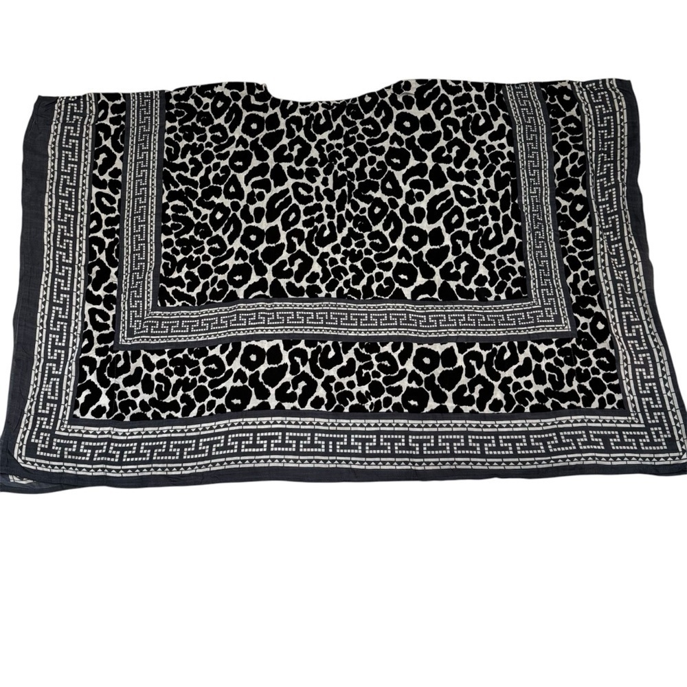 Theodora & Callum Caftan Tunic Poncho Top Tee Shirt Linen Blend Size OS V Neck - Picture 3 of 15
